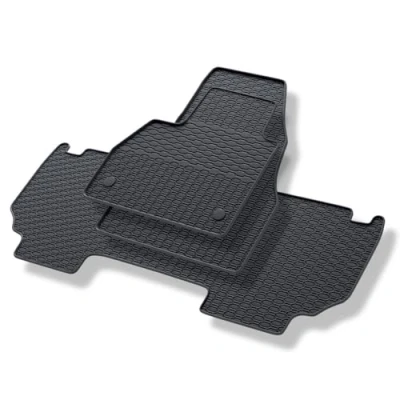 Abbildung von Mossa Gummifußmatten Auto kompatibel mit Renault Kangoo II (2013 2021) schwarz Gummimatten Gummi Fußmatten 1