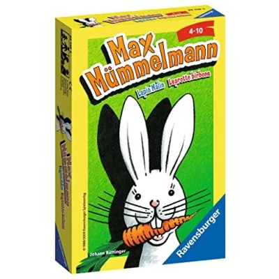 Abbildung von Ravensburger 23119 Max Mümmelmann, Mitbringspiel für 2 4 Spieler, Kinderspiel ab Jahren, kompaktes Format, Reisespiel, Hase Ostergeschenke Kinder