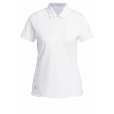 Abbildung von adidas Damen Women&#039;s Solid Performance Short Sleeve Polo Shirt, White, XS