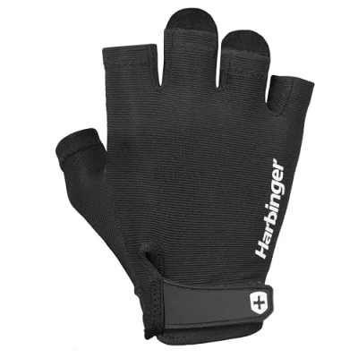 Abbildung von Harbinger Pro Gloves 22250 Lightweight and Flexible with Improved Breathability for Moderate Support, Unisex, Black, Größe: S