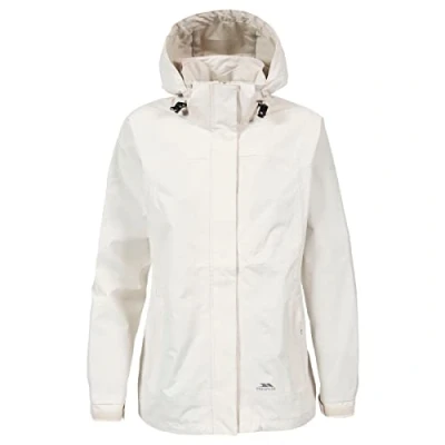 Abbildung von Trespass Nasu II, Vanilla, XS, Wasserdichte Jacke mit einrollbarer Kapuze für Damen, X Small, Gelb