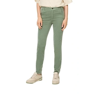 Abbildung von s.Oliver Damen Hose lang, Slim Fit Green 38