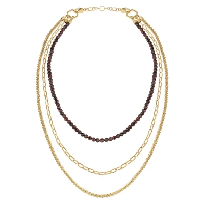 Abbildung von Breil Kaleido Halskette goldrosso, Damen, Größe: One Size, Gold rosso