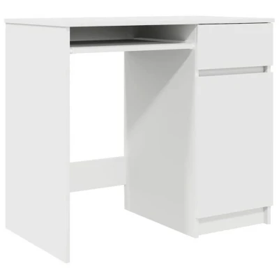 Abbildung von vidaXL Schreibtisch Weiß 86x49x76 cm Holzwerkstoff