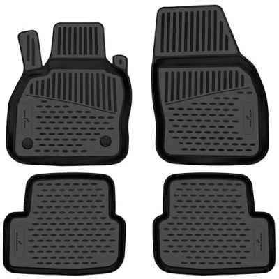 Abbildung von WALSER XTR Gummi Fussmatten Auto kompatibel mit Audi A1 Sportback (GBA) 5 Türer 2018 Heute, 100% passgenaue Fußmatten, robuste Universal Fußmatte Auto, Gummimatten