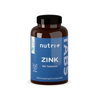 Abbildung von Zink Tabletten 25mg vegan + hochdosiert 180 Zinktabletten für Haut Haare Zinkbisglycinat ohne Zusatzstoffe/Magnesiumstearat elementares Zinc Chelat