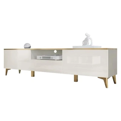 Abbildung von MIRJAN24 TV Schrank Aurora 2D1S (mit zwei Klappen und Schublede) Griffloses Öffnungssystem push to open