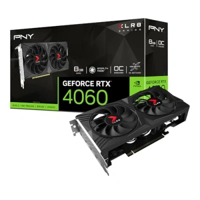 Abbildung von PNY GeForce RTX™ 4060 8GB XLR8 Gaming Verto Overclocked Dual Fan Edition DLSS 3