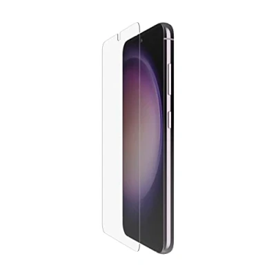 Abbildung von Belkin ScreenForce TrueClear Curve Display Schutzfolie mit Blaulichtfilter für Samsung Galaxy S23+, vollflächiger Displayschutz Blaufilter, kristallklarer Schutz vor Aufprall und Kratzern