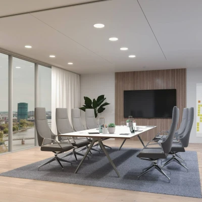 Abbildung von Paulmann 79957 LED Panel Einbaupanel Veluna VariFit Edge 200mm rund Tunable White Weißlichtsteuerung Weiß Kunststoff Deckenleuchte