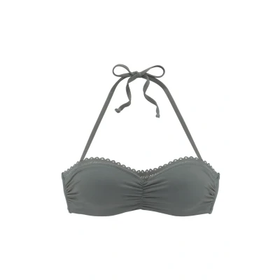 Abbildung von s.Oliver Bandeau Bikinitop, Damen, Größe: 38xD, Oliv