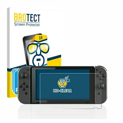 Abbildung von BROTECT (6 Stück Schutzfolie für Nintendo Switch Displayschutz Folie Ultra Klar