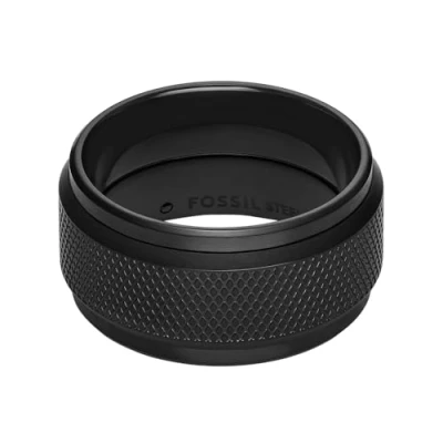 Abbildung von Fossil Herrenring Knox Spinner Edelstahl schwarz, JF0482400112