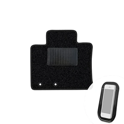 Abbildung von moto MOLTICO Fahrer Fußmatte Auto Velours Fahrerseite Autoteppiche Schwarz Fahrermatte 1 teilig passend für Kia Sorento II 2009 2012
