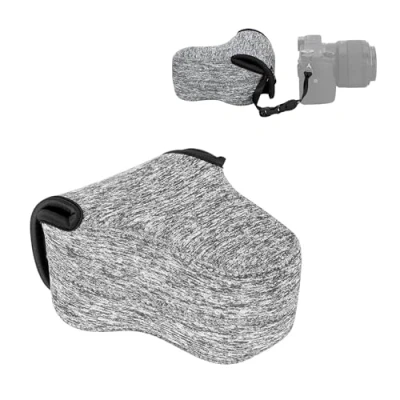 Abbildung von JJC spiegellose Kamera Case Ultraleichte Tasche für Sony A6500 A6300 A5100 3 N Fujifilm x M1 t10 a2 Canon M10 SX530 Nikon L820 L840 Olympus P5 E PL3 mit einem Objektiv bis 12,4 7,4 13 cm