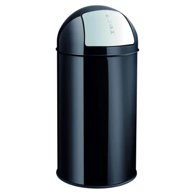 Abbildung von helit H2401795 Push Abfallbehälter „the dome“ 30 L, schwarz