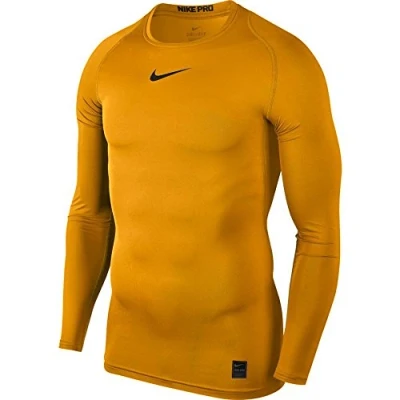 Abbildung von Nike Herren M NP COMP Long Sleeved T shirt, gelb (university gold/Black), XL