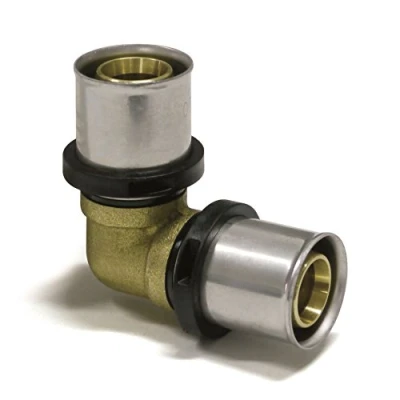 Abbildung von PipeTec Deutschland Pressfitting Winkel 16x2 mm 90 TH Kontur Alu Mehrschicht Verbundrohr