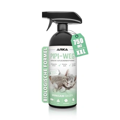 Abbildung von PIPI WEG Geruchsneutralisierer 750 ml Enzymreiniger Konzentrat Geruchsentferner und Fleckenentferner gegen alle Gerüche, wie Katzenurin oder Ausscheidungen auf Sofa, Sessel, Matratze, Auto uvm.