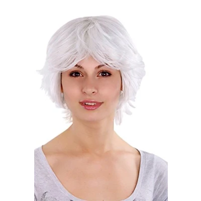 Abbildung von WIG ME UP 1240 1001 Perücke, Wig, Stufen Bob, weiß, wild 25 cm