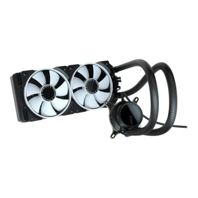 Abbildung von Fractal Design Celsius+ S24 Prisma PWM ARGB 240mm Silent Performance Slim Radiator AIO CPU Wasserkühlung, Liquid/Water Cooler