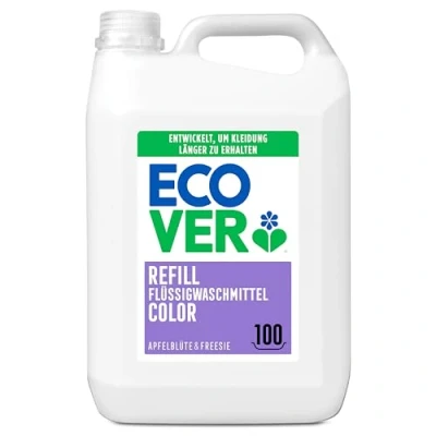 Abbildung von Ecover Bio Waschmittel Color Apfelblüte &amp; Freesien Nachfüllung, Flüssigwaschmittel, Colorwaschmittel für Erhalt und Schutz der Kleidung, 100 Waschladungen, 5L
