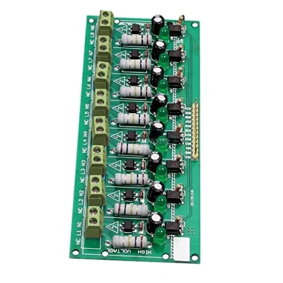 Abbildung von 8 Kanal 220V AC Optokoppler Modul MCU TTL PLC Prozessoren