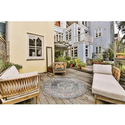 Abbildung von the carpet Teppich &quot;Palma Orient&quot;, rund, Outdoor moderner robuster In und