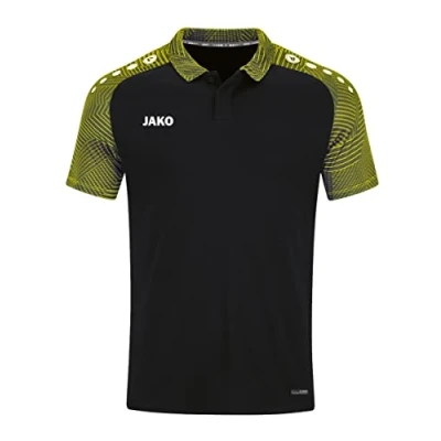 Abbildung von JAKO Herren Poloshirt Performance, Schwarz/Soft Yellow, 4XL