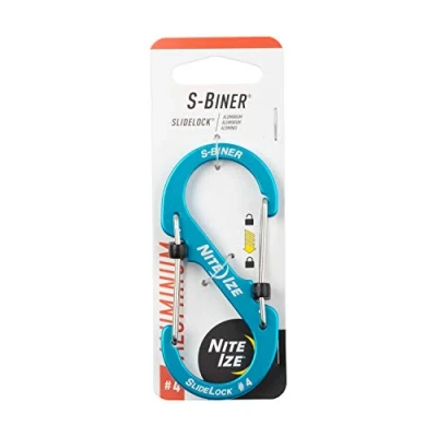 Abbildung von Nite Ize Lsba4 03 r6 S Biner SlideLock Aluminium Größe #4 Blau