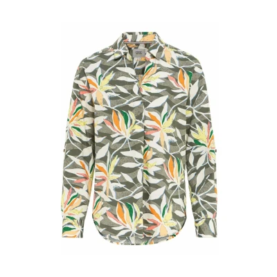 Abbildung von camel active Schlupf MIT Alloverprint Bluse, Damen, Größe: Large, Aop