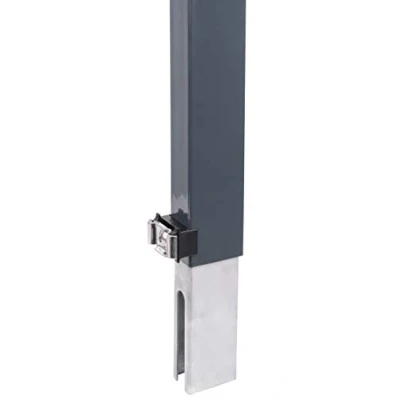 Abbildung von Alberts 672676 Zaunerhöhung Erhard zur einfachen Erhöhung eines vorhandenen Doppelstabmattenzaunes anthrazit Höhe 600 mm für Pfosten 60 x 40