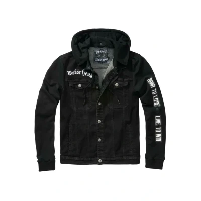 Abbildung von Brandit MOTÖRHEAD Cradock Jeansjacke, Herren, Größe: Medium, black