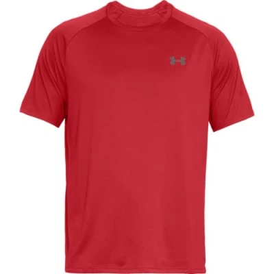 Abbildung von Under Armour UA TECH 2.0 SS TEE Tshirt basic, Herren, Größe: XXL, Red/graphite