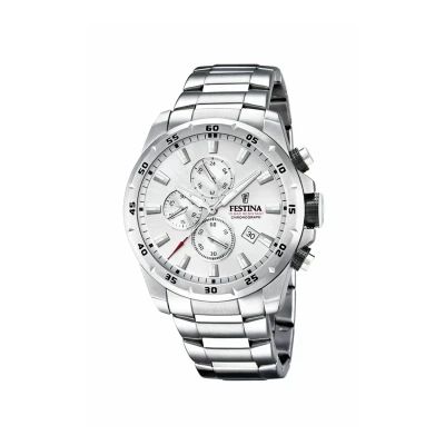 Abbildung von Festina Chrono Chronograph silvercoloured, Herren, Größe: One Size, Silver coloured