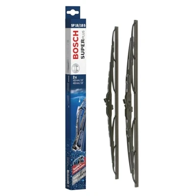 Abbildung von Bosch Automotive Scheibenwischer Super Plus Spoiler SP18/18S, Länge: 450mm/450mm − Set für Frontscheibe Nur Rechtslenker Fahrzeuge (UK)