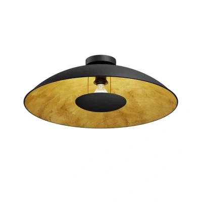 Abbildung von Lindby Deckenlampe Emilienne, schwarz/gold, Metall, Ø 60 cm