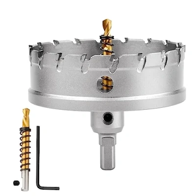 Abbildung von 110mm Lochsäge Hartmetall Bohrer, TCT Metall Bohrer für Edelstahl, Eisen, Legierung, Holz, Kunststoff
