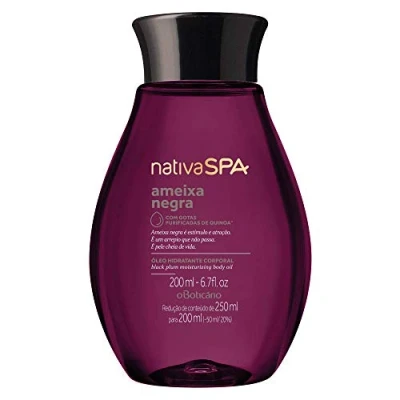 Abbildung von Boticario Linha Nativa Spa (Ameixa Negra) Oleo Hidratante Corporal 200 Ml (Boticario (Black Plum) Collection Body Moisturizing Oil 6.7 Fl Oz)