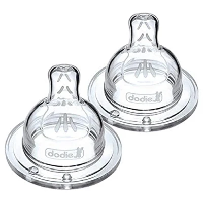 Abbildung von Dodie Sauger, flach, Antikolik, Sensation+, transparent, 0 6 Monate, Fluss 2