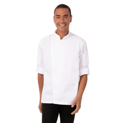 Abbildung von Chef Works Hartford Kochjacke für Herren, XL, Graphitgrau