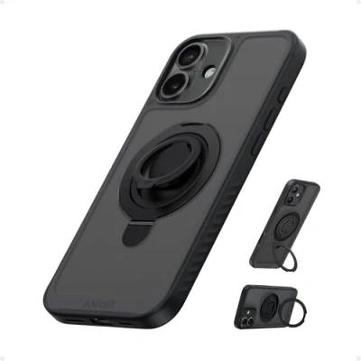 Abbildung von Anker MagGo Magnetische Hülle, Weiche 360 Silikonring Halterung für iPhone 16 Plus, Dünn und strapazierfähig, Kompatibel mit MagSafe, Schutzhülle, 2 in 1 stoßfestes Design, Nur Plus