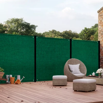 Abbildung von IDMarket Sichtschutz, blickdicht, 1,5 x 10 m, Grün, 400 g/m²