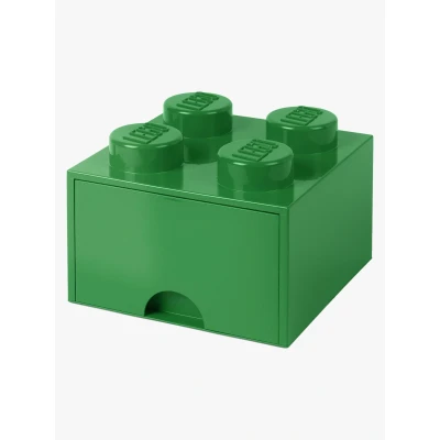 Abbildung von LEGO® Aufbewahrungsbox mit Schublade Grün 25x25x18 cm