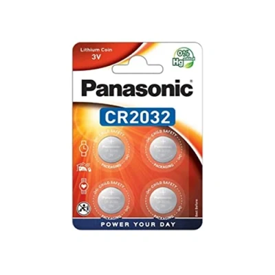Abbildung von Panasonic CR2032 Lithium Knopfzelle, 3 V, 225 mAh, Blister à 4 x 12 Box