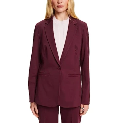 Abbildung von Esprit Collection Blazer, Damen, Größe: 32, Aubergine