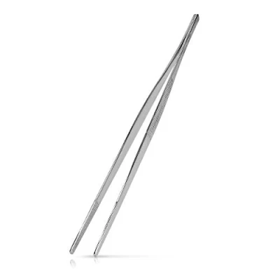 Abbildung von Navaris Grillguthalter Grillpinzette Edelstahl 30cm Fleischpinzette Servierpinzette, Edelstahl, (1 St)