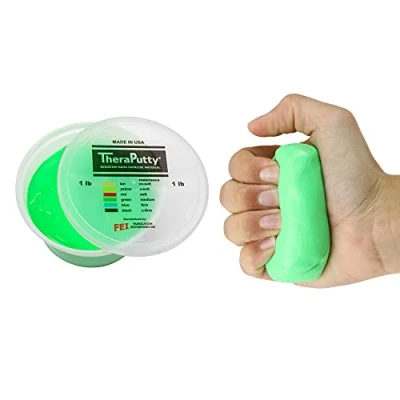Abbildung von CanDo Antimikrobielle TheraPutty Knetmasse 450 g grün (medium)