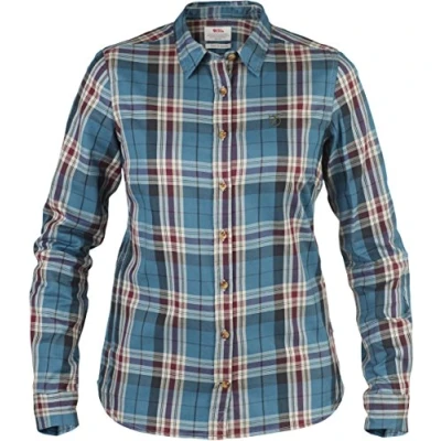 Abbildung von Fjällräven Damen Övik Flannel Outdoorbluse, Glacier Green, L