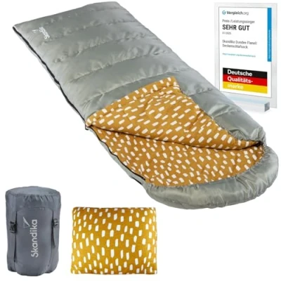 Abbildung von Deckenschlafsack Dundee + Kopfkissen 3 Jahreszeiten. bis 20C 220 x 80 cm
